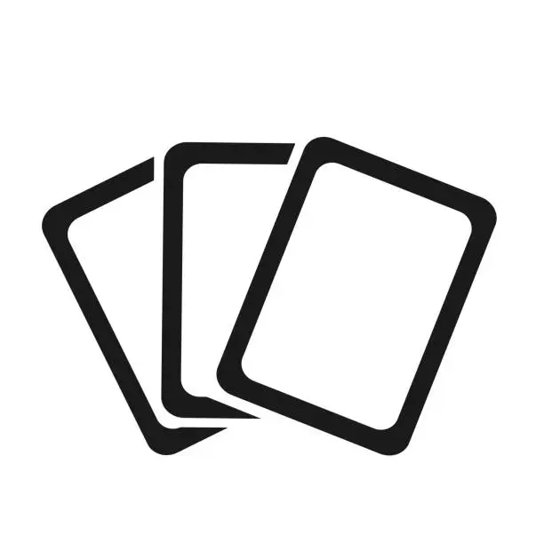 Vector illustration of Vector illustration, a set of cards icon.
