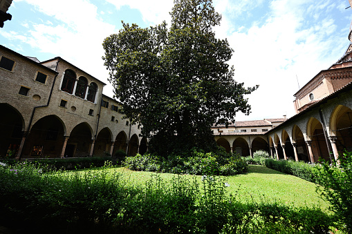 Yard of the Basilica di Sant Antonio in Padova, Veneto, Italy.