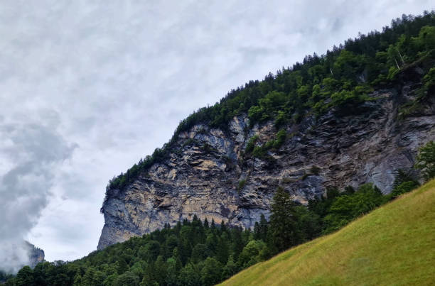 Beautiful landscape of Lauterbrunnen region, a famous tourist attraction in Switzerland located in central Europe.