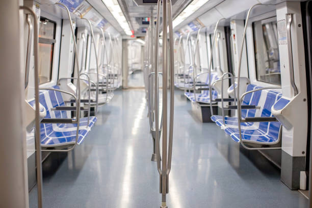 istock Empty train very early in the morning on the subway in Barcelona 1463880539
