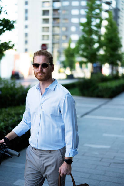 istock Portrait of handsome man outdoors 1463888607