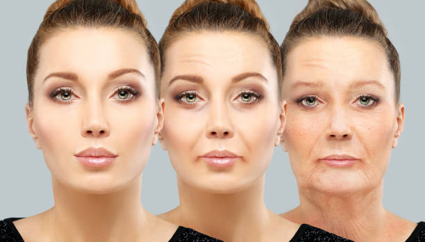 istock Aging process.Age changes.Aging.Woman of different ages-40,50,60 1463896948