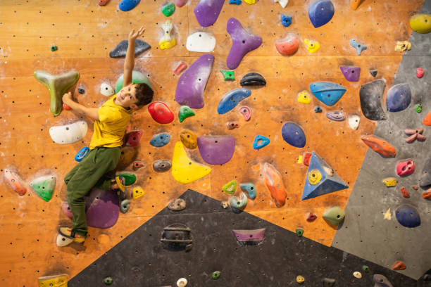 istock Fun at the bouldering gym 1463897245