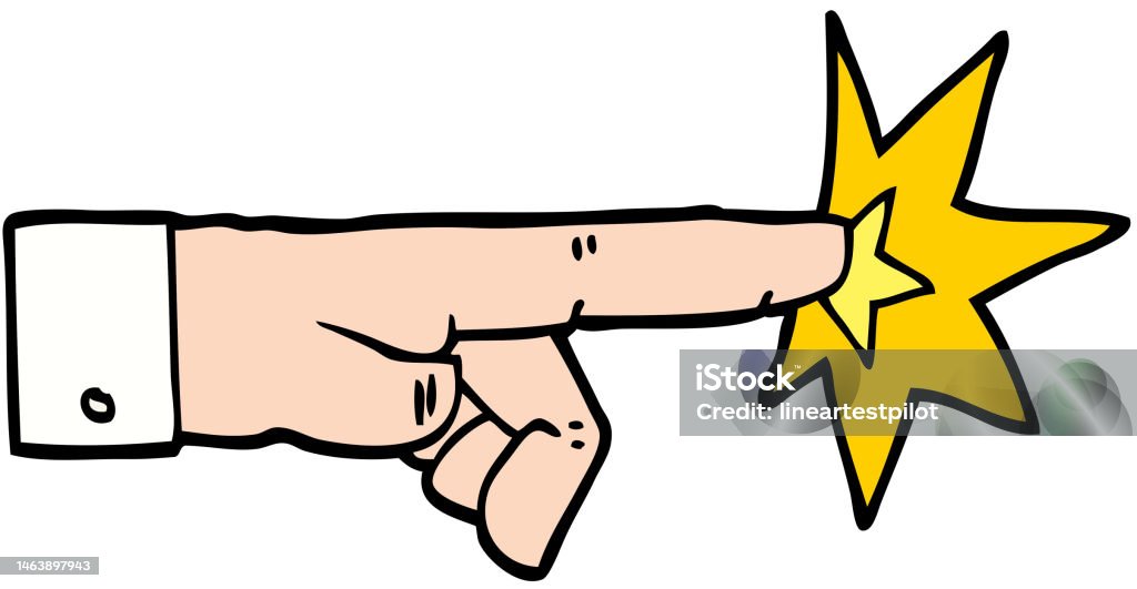 Pointing Sign Cartoon Cartoon Pointing Hand Stock Illustration - Download Image Now - Art ...