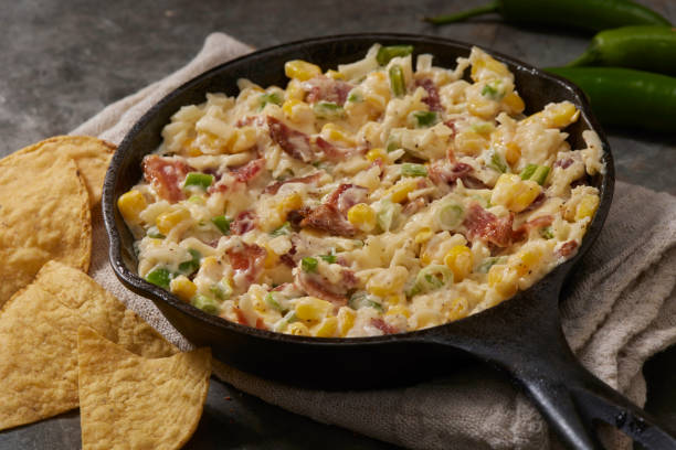 istock Spicy Korean Corn Cheese Dip with Bacon 1463899842