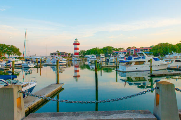 istock Lighthouse at Harbor Town-Hilton Head, South Carolina 1463904719