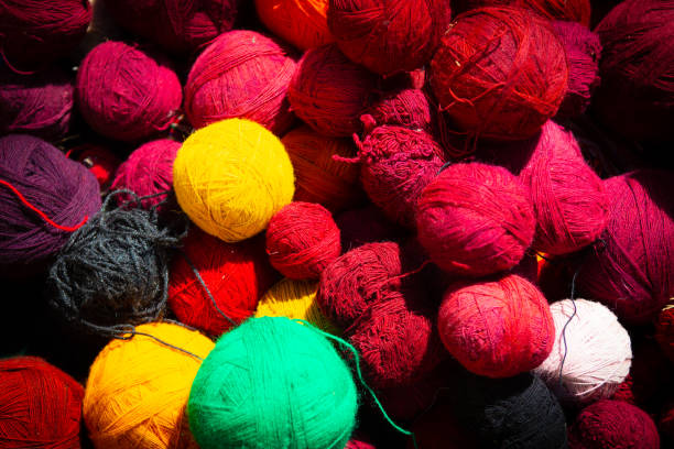 istock Background of Peruvian Yarn 1463916346