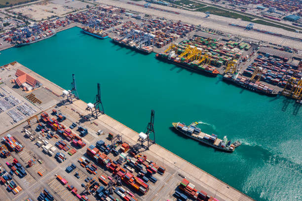istock container ship global business  import export logistic transportation commercial dock in seaport, Container cargo vessel freight shipping industry company logistic worldwide. 1463928675