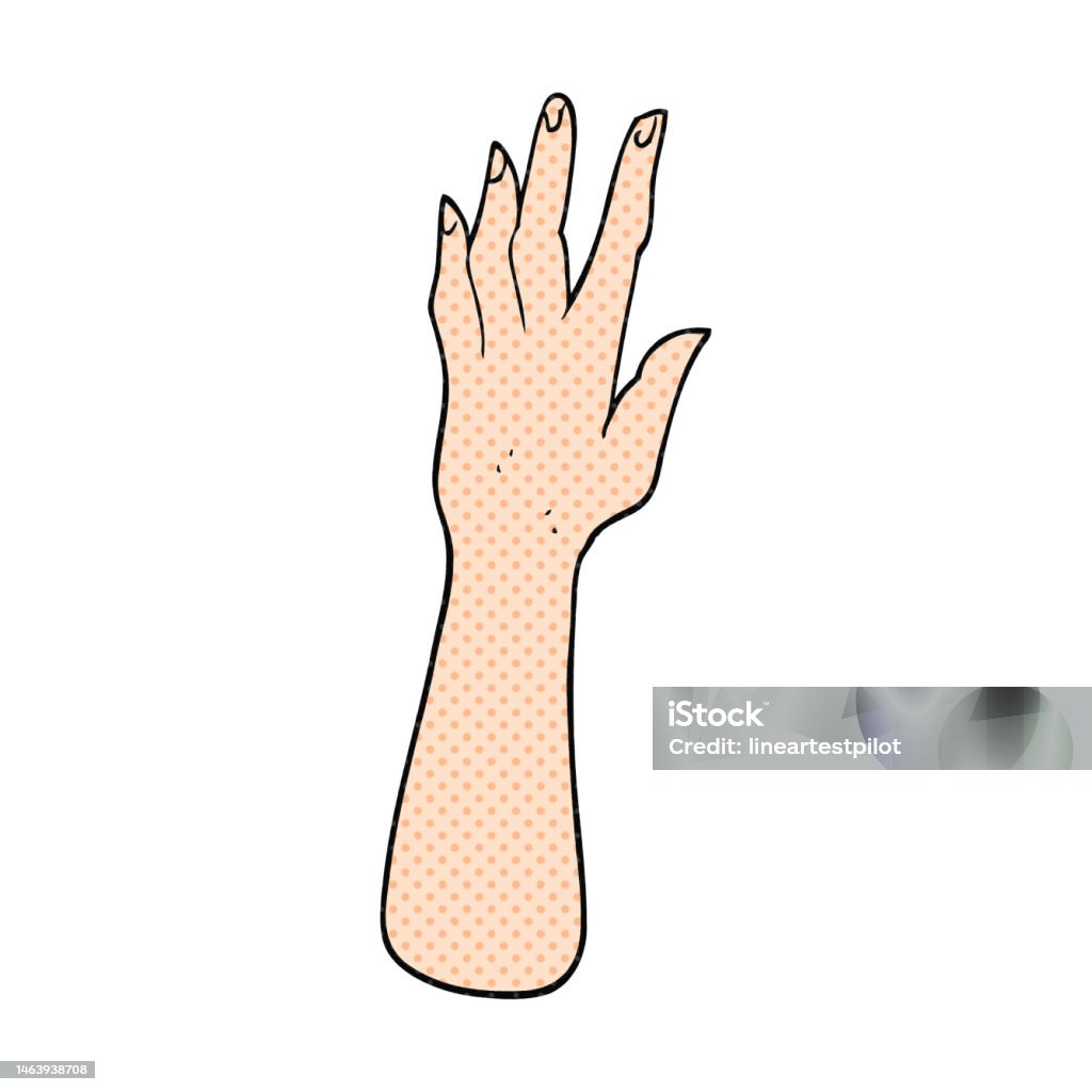 Bàn Tay Hoạt Hình Vẽ Tự Do Hình minh họa Sẵn có - Tải xuống Hình ...