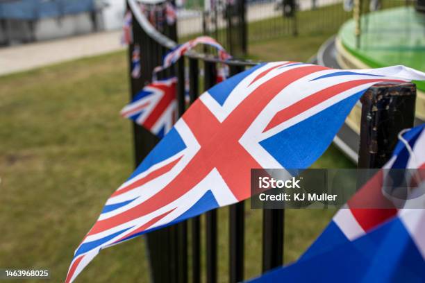Flying The Flag Stock Photo - Download Image Now - Bicester, Blue, British Culture