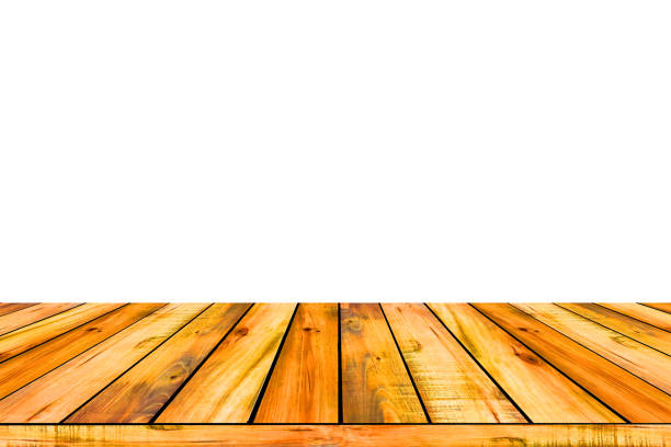 istock Wooden picnic  table top isolated 1463969099