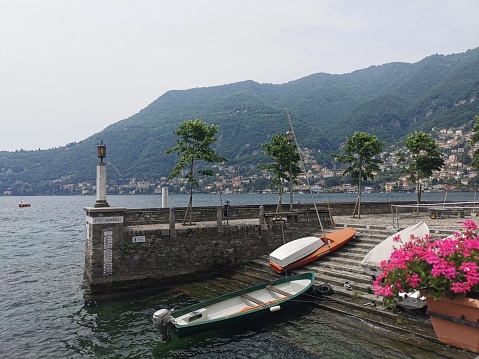 Port at Torno, Provincia di Como, Italy photo