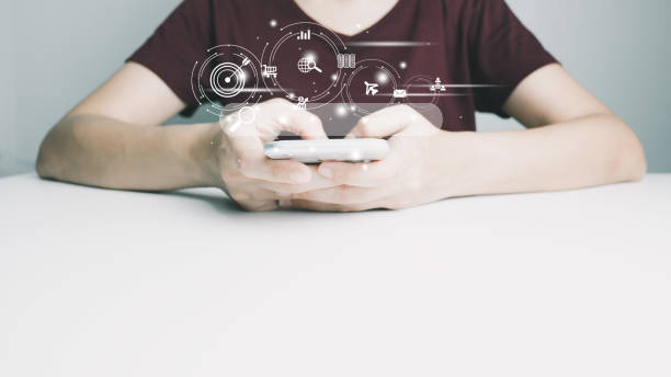 istock Search Engine optimization SEO concept, Businesswoman is using smartphone to search for information on Internet, Using the search bar, Wireless Network, big data and accessing website information. 1463978897