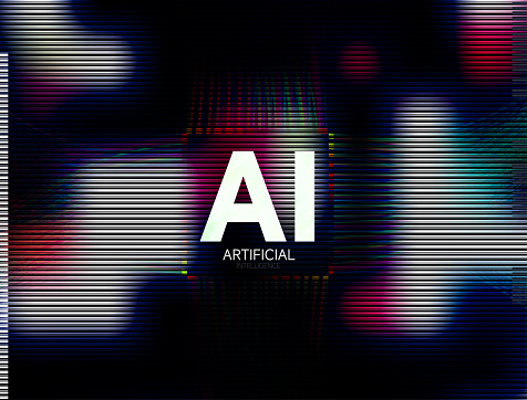 artificial intelligence AI concepts technology laser pattern background