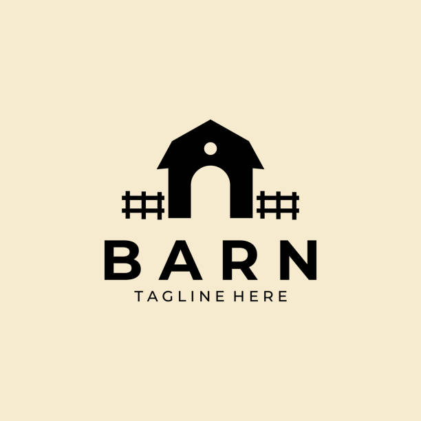 ilustrações de stock, clip art, desenhos animados e ícones de barn vintage logo vector illustration design - 2271
