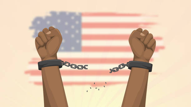 istock Claiming Liberty Breaking Handcuffs on National Freedom Day 1463988683