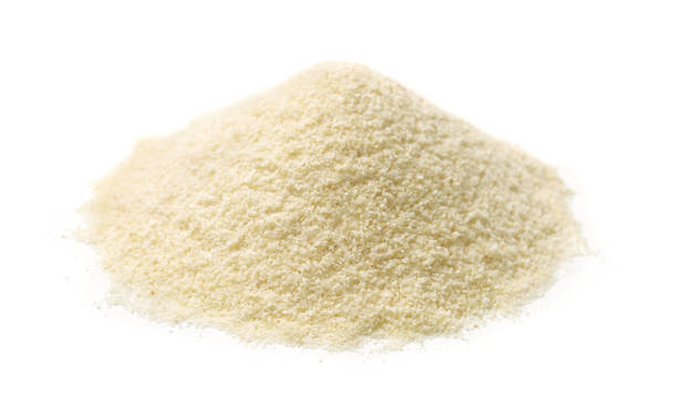pile of semolina flour - ground flour white heap imagens e fotografias de stock