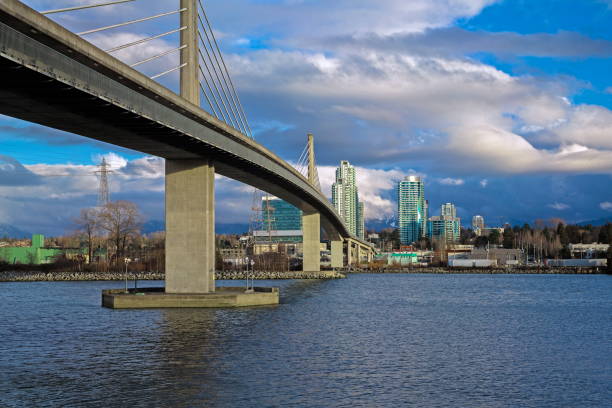 istock Sky-train Bridge Linking Richmond and Vancouver City 1463998364