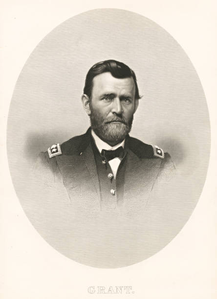 istock Portrait of President Ulysses S. Grant  - engraving 1868 1463998972