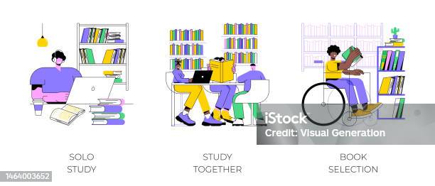 Library Community Cartoonized Library Isolated Cartoon Vector Illustrations Stock Illustration ...