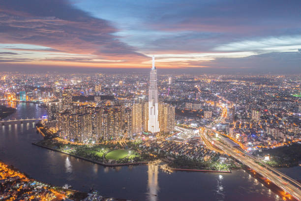 Sunset in Ho Chi Minh city