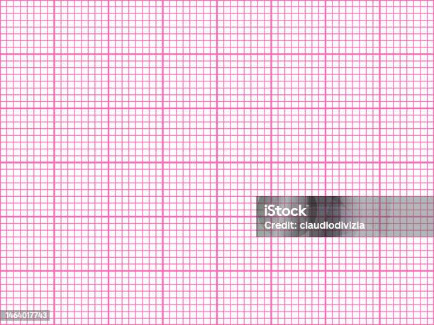 Pink Empty Graph Pink Color Graph Paper Over White Background Stock Illustration ...