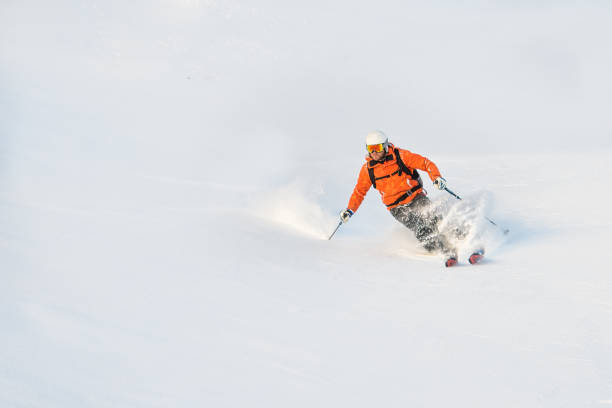 istock Ski tourism descent 1464023240