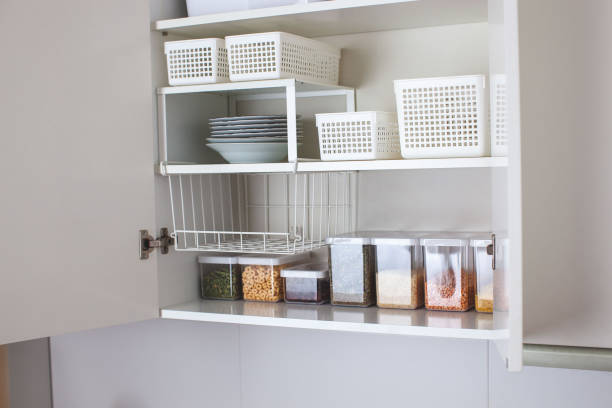 istock House decor ideas. Storage in the kitchen. Home organization. 1464026282