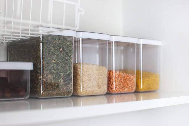 istock House decor ideas. Storage in the kitchen. Home organization. 1464028527