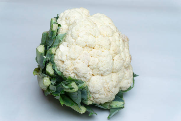 istock Cauliflower vegetable in white background, Satara, Maharashtra,  India 1464050055