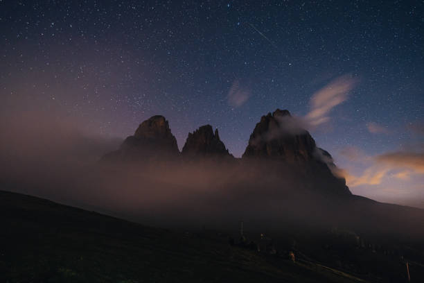istock Sassolungo peaks, Dolomites, Sella pass. 1464050714