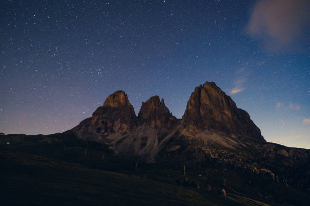 istock Sassolungo peaks, Dolomites, Sella pass. 1464050732