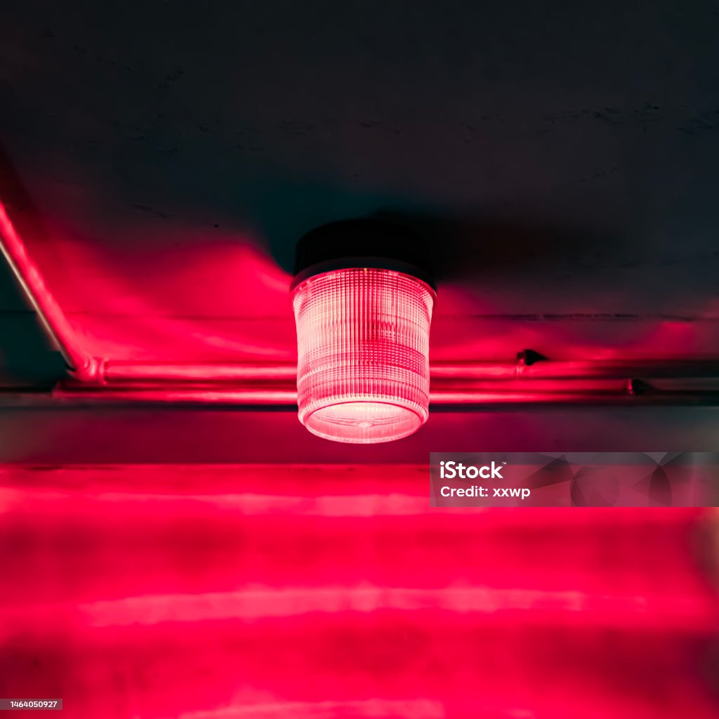 Blinking Red Red Warning Light Rotating Flashing Spinning And Blinking Air Raid ...