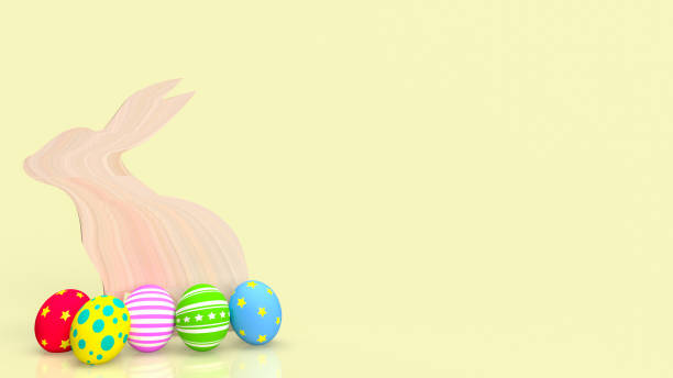 istock The wood rabbit and Easter egg for holiday concept 3d rendering 1464052307