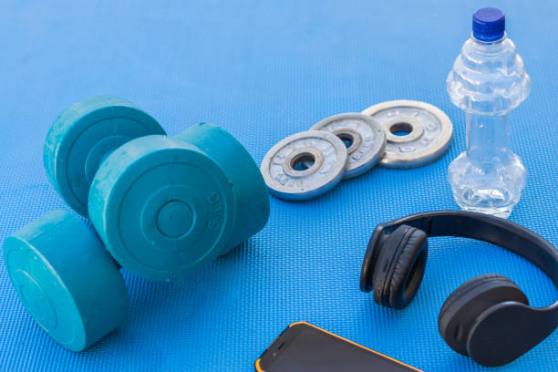 istock weights and fitness training equipment 1464055830