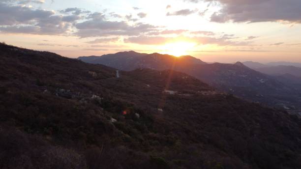istock Scenic sunset in the mountains 1464063063