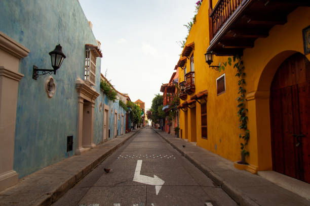 istock Colorful Cartagena Street 1464070156