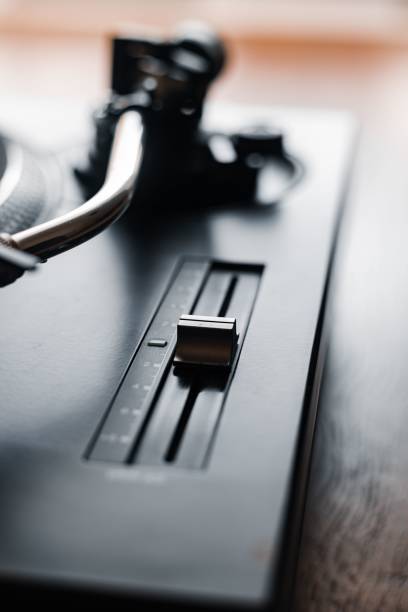 istock Selective focus of Technics Turntable 1210 MK2 with ortofon nightclub mk2 needle 1464071315