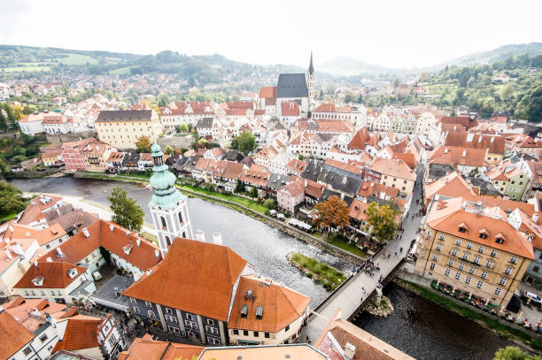 istock Daytime view of Cesky Krumlov, Czech Republic 1464076096