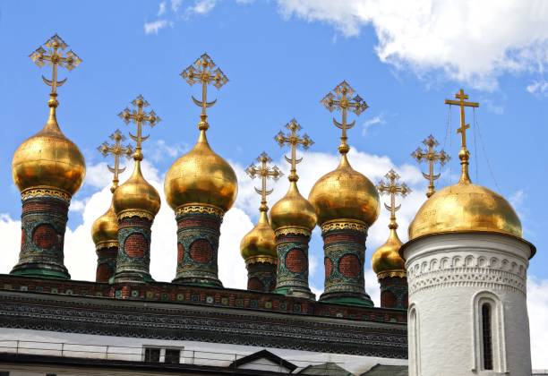 istock Verkhospassky Cathedral in Moscow Russia 1464078181