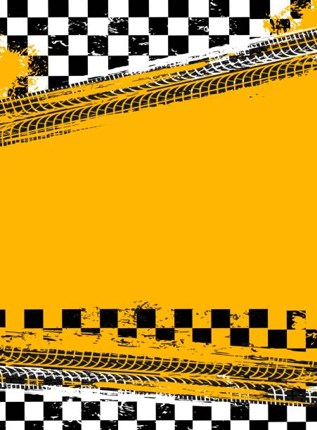 グランジレーススポーツ旗の背景ベクター画像デザイン - off road vehicle点のイラスト素材／クリップアート素材／マンガ素材／アイコン素材