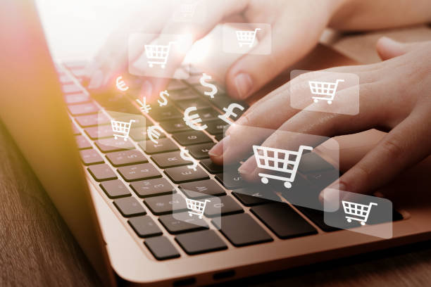 istock Online shopping business, e-commerce, internet banking  concept. 1464080843
