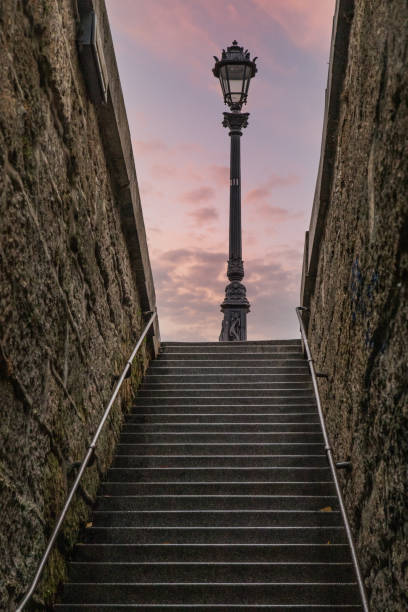 istock Vertical shot of stairs in Paris 1464081087