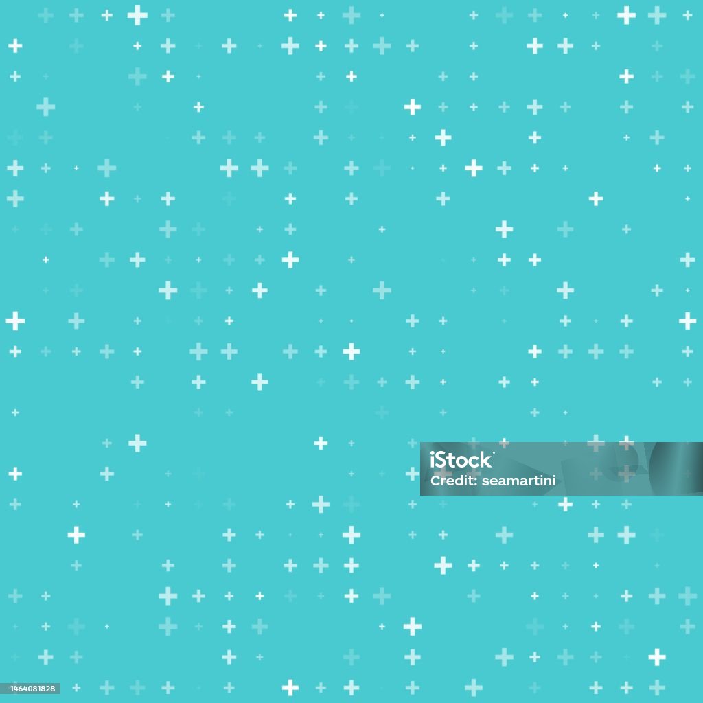 Plus Hospital Pattern Vector Background Crosses Stock Illustration ...