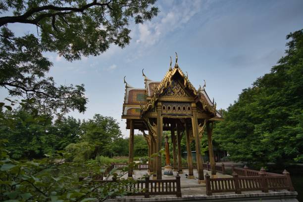 istock Munich Westpark Pagoda with trees in the background 1464094671
