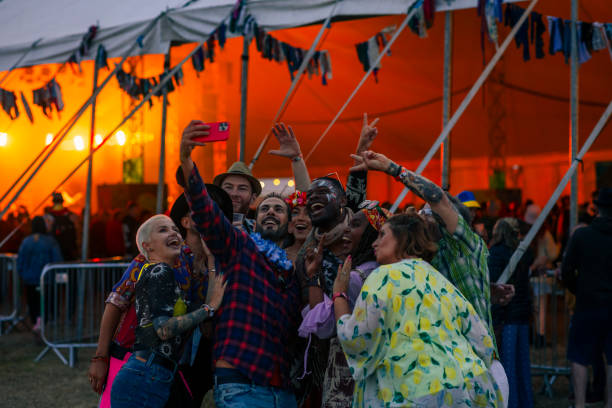 istock Selfie at a Festival 1464095673