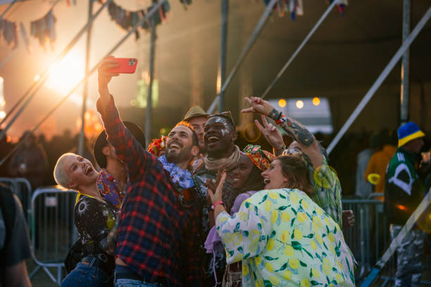 istock Friends Taking a Selfie on Smartphone 1464095694
