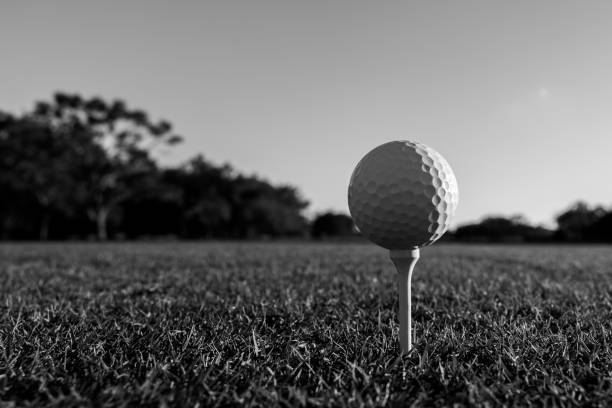 Ball golf isolated on white