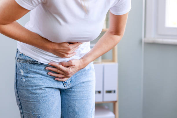istock Woman with menstrual pain 1464101548