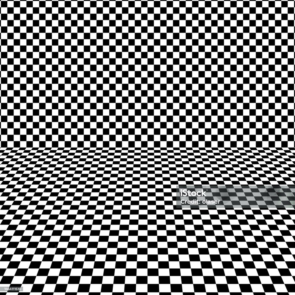 Large Square Check Pattern Checked Square Pattern On Floor And Wall Stock Illustration - Download ...